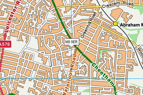 M8 9ER map - OS VectorMap District (Ordnance Survey)