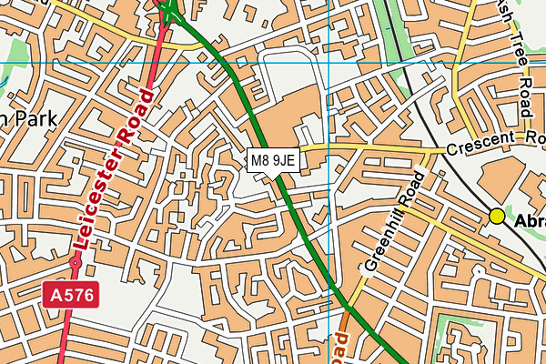 M8 9JE map - OS VectorMap District (Ordnance Survey)