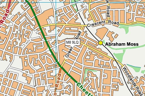 M8 9LQ map - OS VectorMap District (Ordnance Survey)