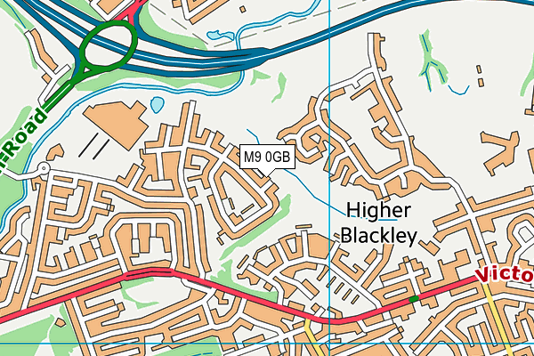 M9 0GB map - OS VectorMap District (Ordnance Survey)