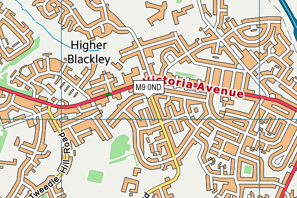 M9 0ND map - OS VectorMap District (Ordnance Survey)