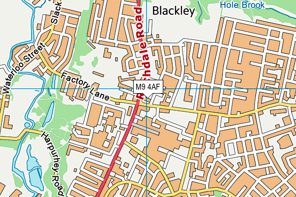 The Manchester College - Harpur Hey Manchester Sixth Form (Closed) map (M9 4AF) - OS VectorMap District (Ordnance Survey)