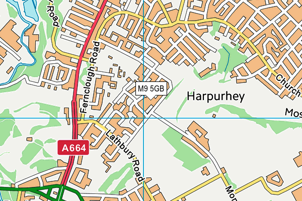 M9 5GB map - OS VectorMap District (Ordnance Survey)