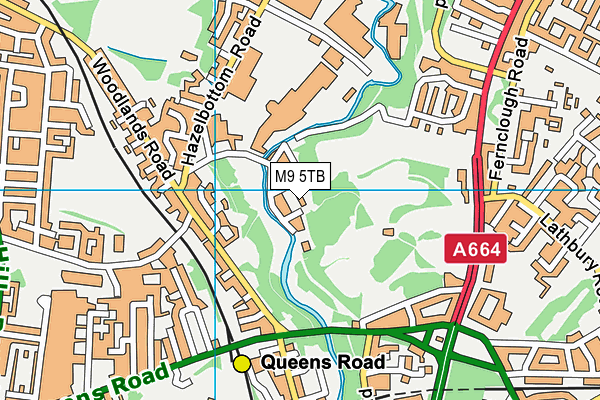 M9 5TB map - OS VectorMap District (Ordnance Survey)