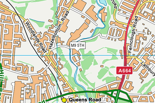 M9 5TH map - OS VectorMap District (Ordnance Survey)