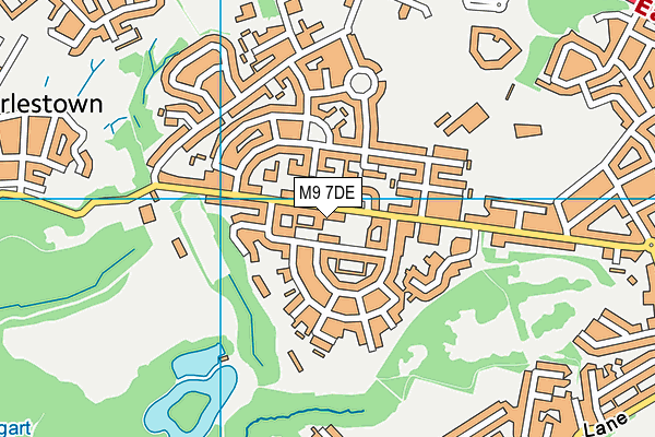 M9 7DE map - OS VectorMap District (Ordnance Survey)