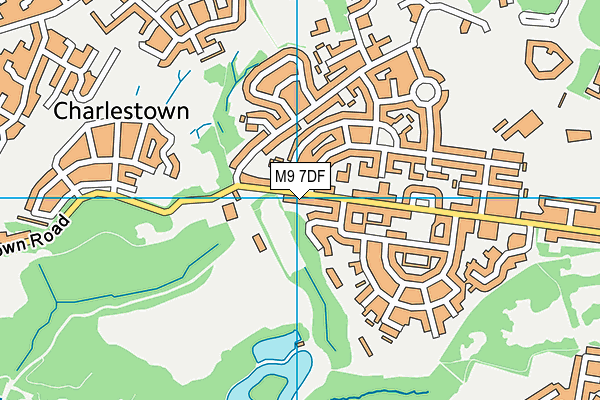 M9 7DF map - OS VectorMap District (Ordnance Survey)