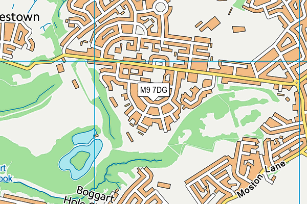 M9 7DG map - OS VectorMap District (Ordnance Survey)
