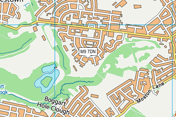M9 7DN map - OS VectorMap District (Ordnance Survey)