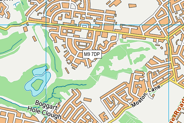 M9 7DP map - OS VectorMap District (Ordnance Survey)