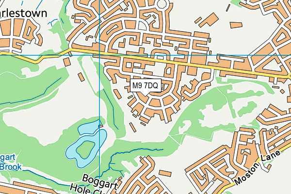 M9 7DQ map - OS VectorMap District (Ordnance Survey)