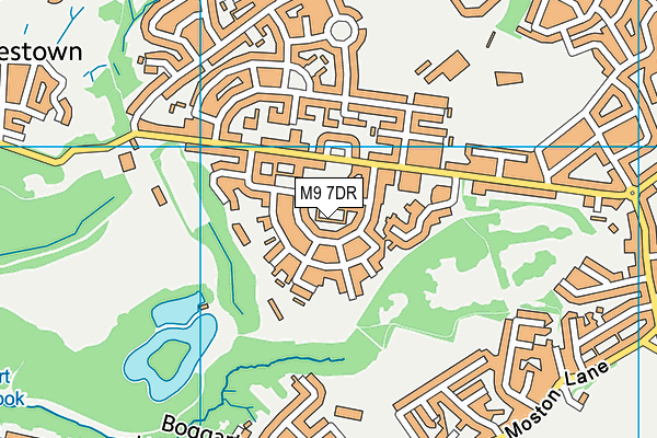 M9 7DR map - OS VectorMap District (Ordnance Survey)
