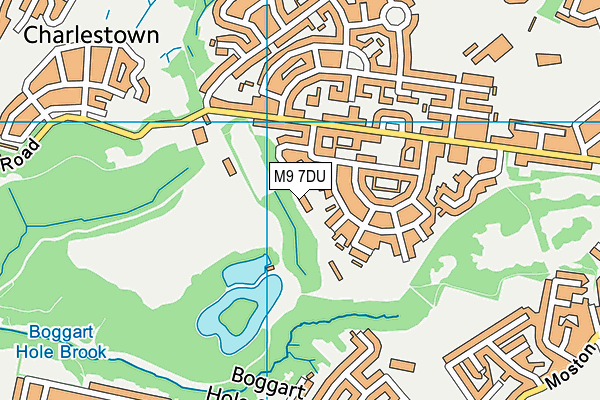 M9 7DU map - OS VectorMap District (Ordnance Survey)