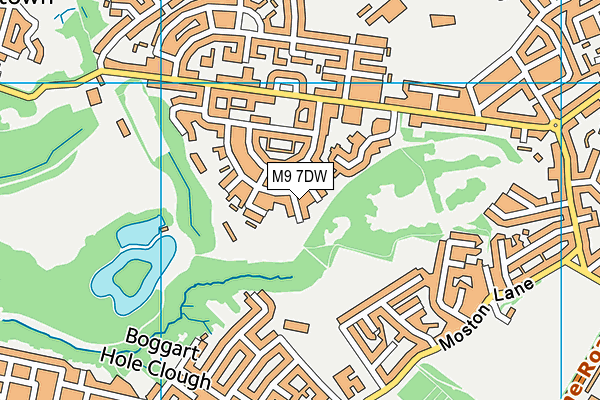 M9 7DW map - OS VectorMap District (Ordnance Survey)