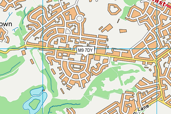 M9 7DY map - OS VectorMap District (Ordnance Survey)