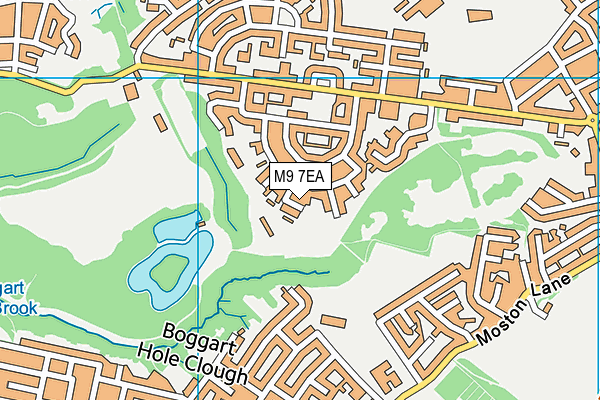 M9 7EA map - OS VectorMap District (Ordnance Survey)