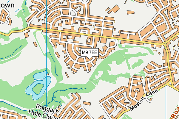 M9 7EE map - OS VectorMap District (Ordnance Survey)