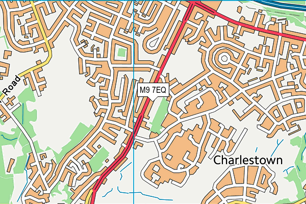 M9 7EQ map - OS VectorMap District (Ordnance Survey)