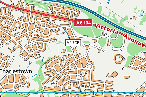 M9 7GB map - OS VectorMap District (Ordnance Survey)