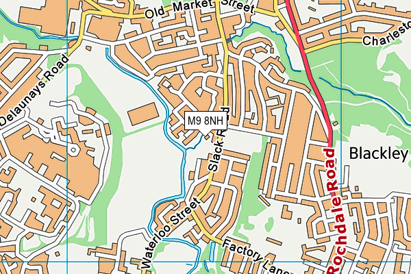 M9 8NH map - OS VectorMap District (Ordnance Survey)