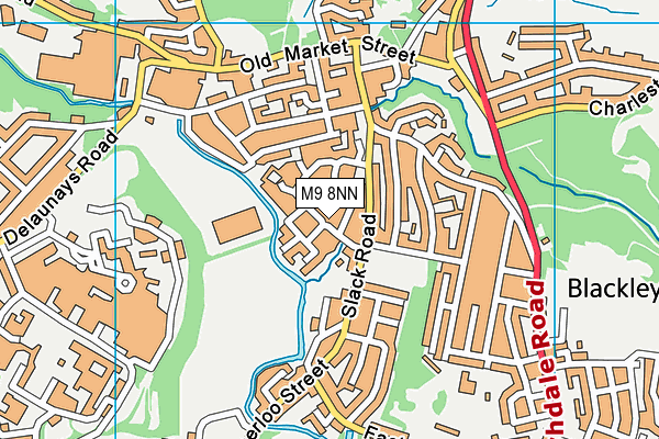 M9 8NN map - OS VectorMap District (Ordnance Survey)