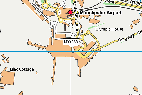 M90 3SB map - OS VectorMap District (Ordnance Survey)
