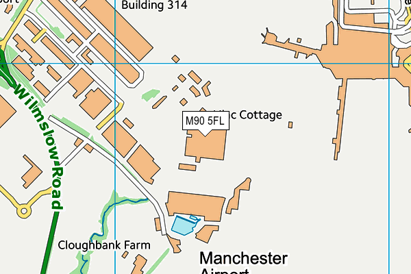 M90 5FL map - OS VectorMap District (Ordnance Survey)