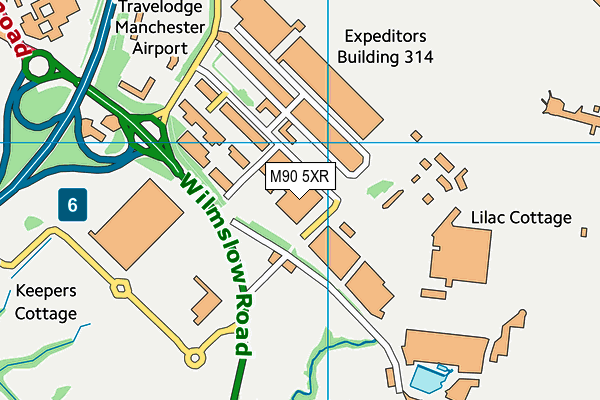 M90 5XR map - OS VectorMap District (Ordnance Survey)