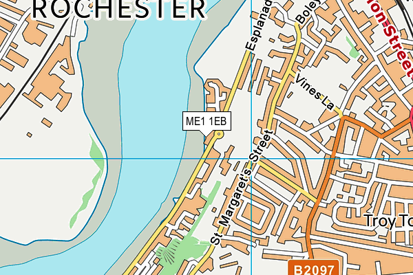 ME1 1EB map - OS VectorMap District (Ordnance Survey)