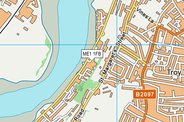 ME1 1FB map - OS VectorMap District (Ordnance Survey)
