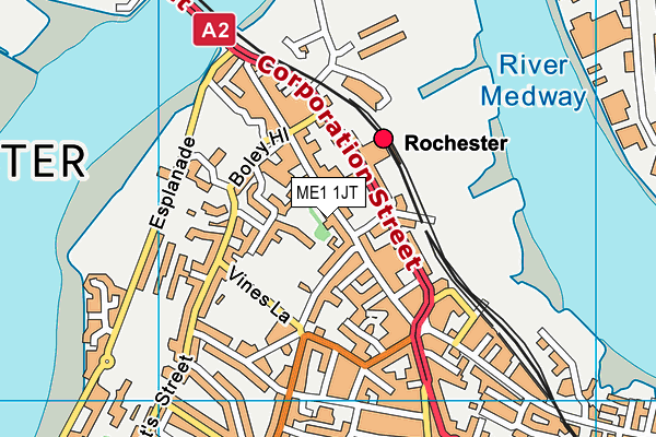 Map of ROCHESTER TECH LTD at district scale