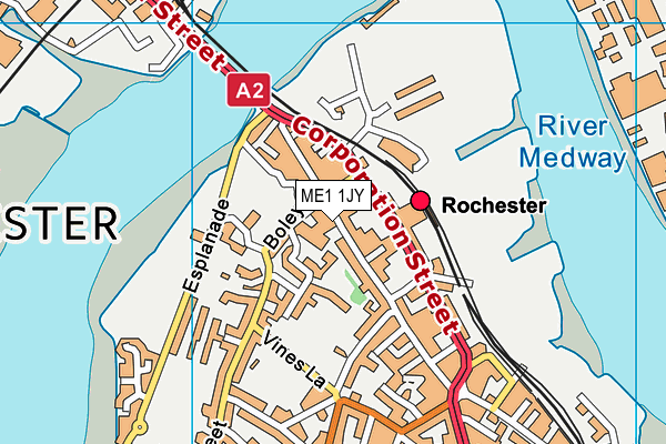 ME1 1JY map - OS VectorMap District (Ordnance Survey)