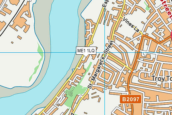 ME1 1LQ map - OS VectorMap District (Ordnance Survey)