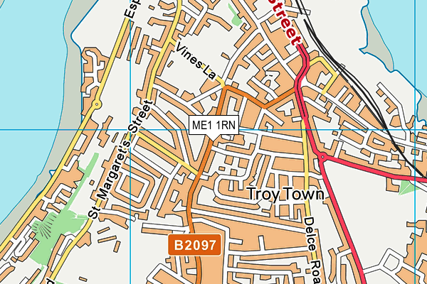 ME1 1RN map - OS VectorMap District (Ordnance Survey)