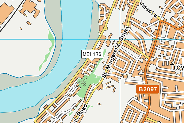 ME1 1RS map - OS VectorMap District (Ordnance Survey)