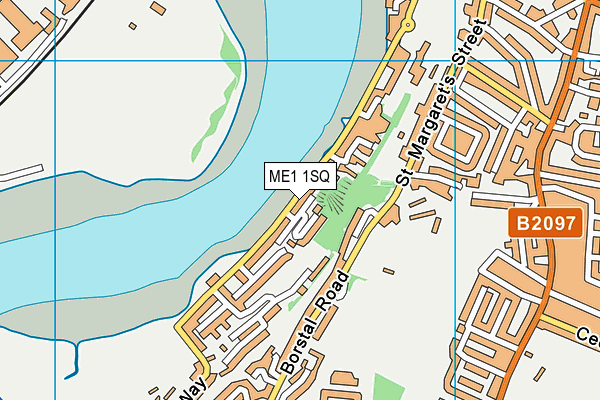 ME1 1SQ map - OS VectorMap District (Ordnance Survey)