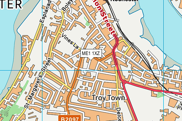 ME1 1XZ map - OS VectorMap District (Ordnance Survey)