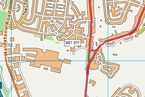 ME1 2FF map - OS VectorMap District (Ordnance Survey)