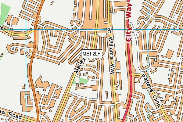 ME1 2LH map - OS VectorMap District (Ordnance Survey)