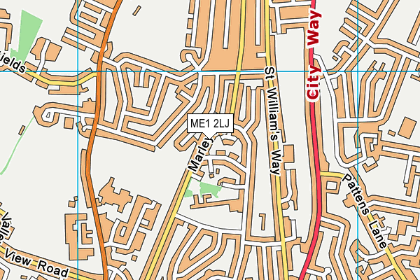 ME1 2LJ map - OS VectorMap District (Ordnance Survey)