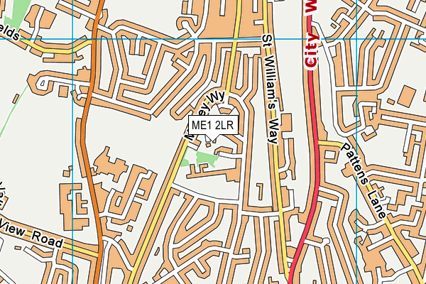 ME1 2LR map - OS VectorMap District (Ordnance Survey)