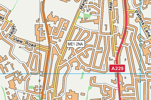 ME1 2NA map - OS VectorMap District (Ordnance Survey)