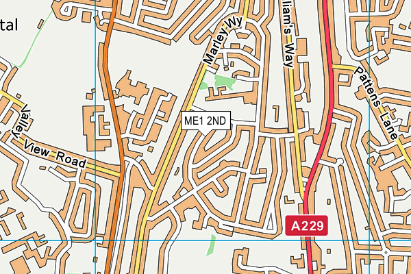 ME1 2ND map - OS VectorMap District (Ordnance Survey)