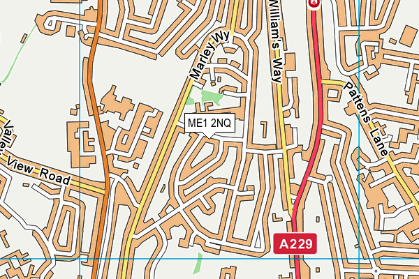 ME1 2NQ map - OS VectorMap District (Ordnance Survey)