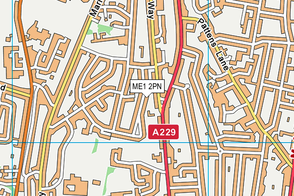 ME1 2PN map - OS VectorMap District (Ordnance Survey)