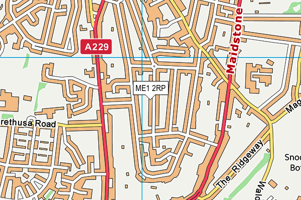 ME1 2RP map - OS VectorMap District (Ordnance Survey)
