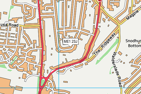 ME1 2SJ map - OS VectorMap District (Ordnance Survey)