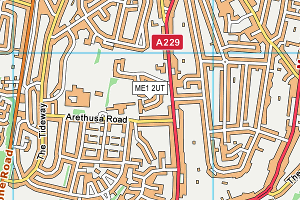 ME1 2UT map - OS VectorMap District (Ordnance Survey)