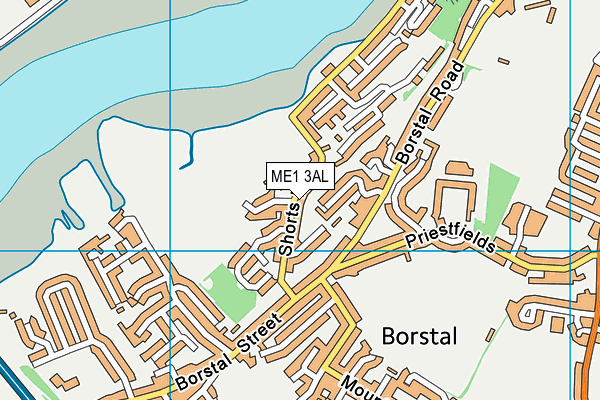 ME1 3AL map - OS VectorMap District (Ordnance Survey)