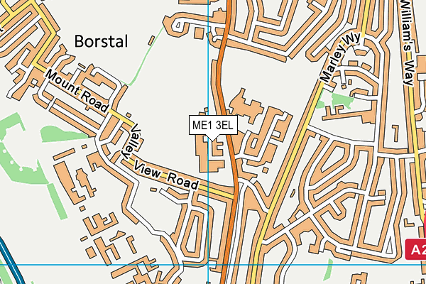 ME1 3EL map - OS VectorMap District (Ordnance Survey)